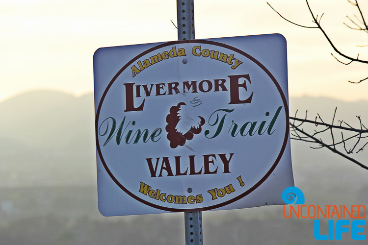 Livermore Valley Wine Trail Sign California, Uncontained Life