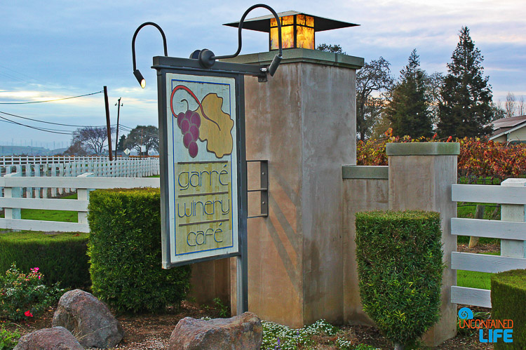 Garre Winery Cafe Sign Livermore, California, Uncontained Life