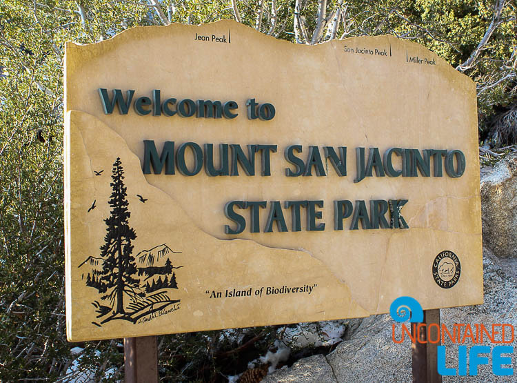 Mount San Jacinto State Park Sign
