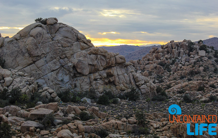 Rocks Sunset Hidden Valley Joshua Tree