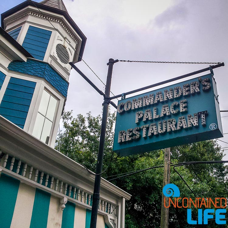 Commanders Palace Restaurant, New Orleans, Save money on food while traveling, Uncontained Life