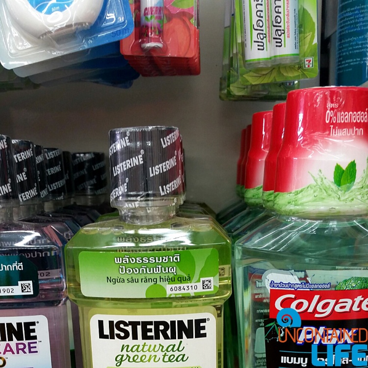 Listerine and other toiletries