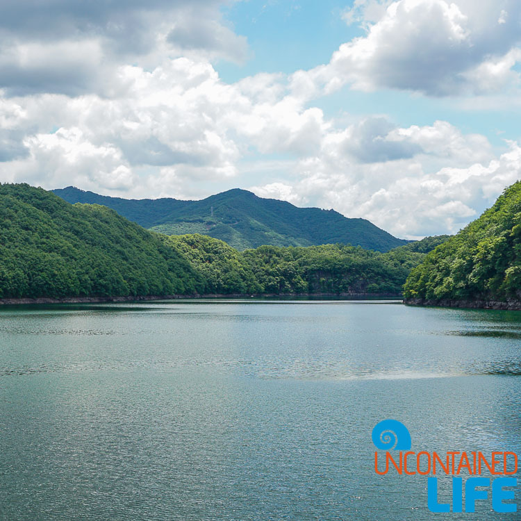 Reservoir, Lake, HIlls, Jincheon, Off the Beaten Path in South Korea, Uncontained Life