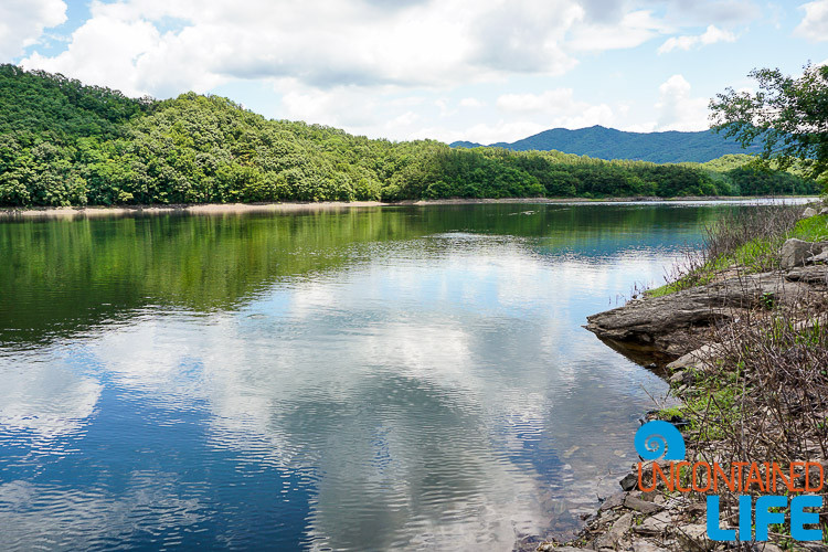 Reservoir, HIlls, Jincheon, Off the Beaten Path in South Korea, Uncontained Life