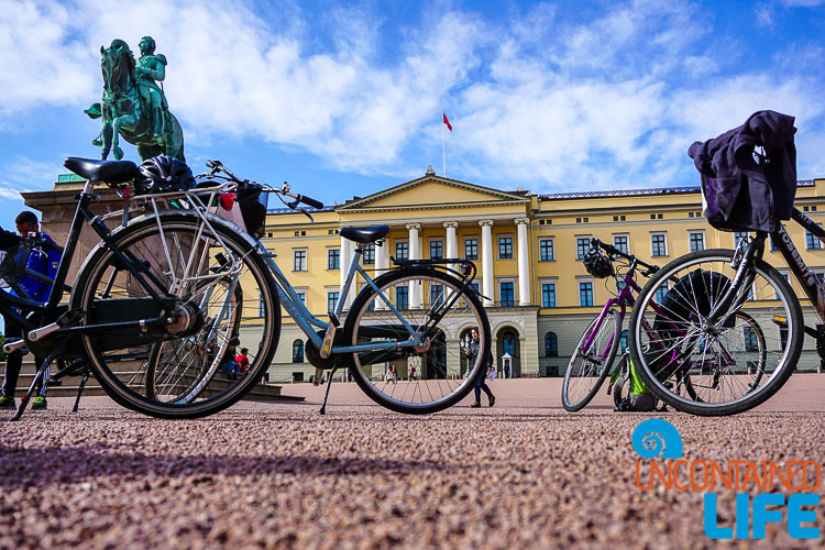 Viking Biking, Royal Palace, Oslo, Norway, Uncontained Life