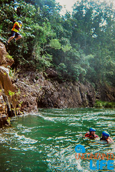 Cliff Jump, Tully River, Active Adventures, Australia, Uncontained Life