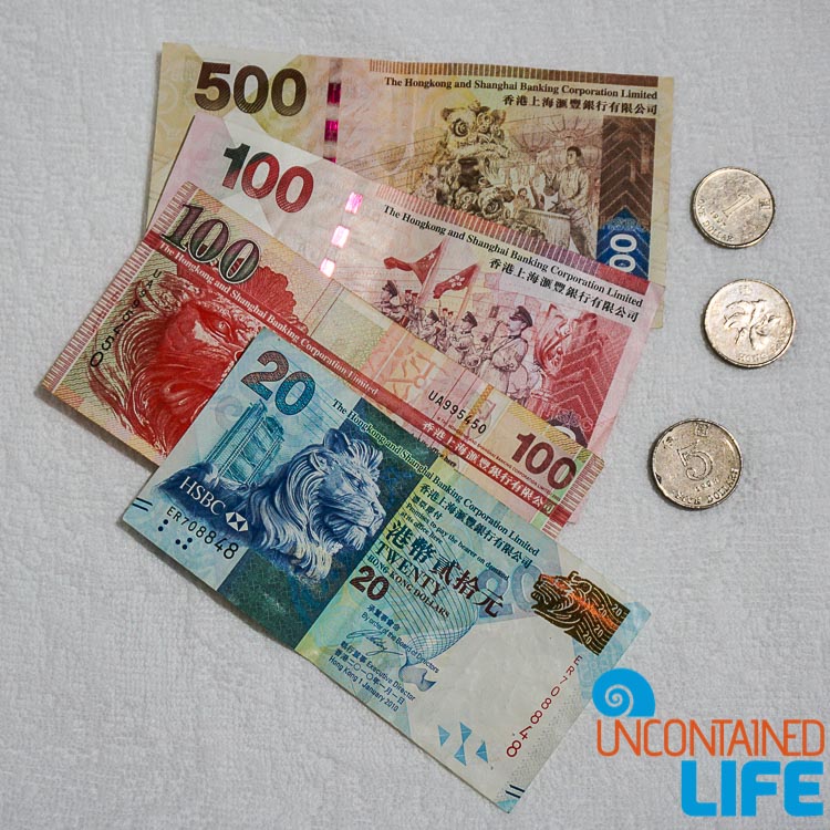 Hong Kong Currency, things to avoid when visiting Hong Kong, Uncontained Life