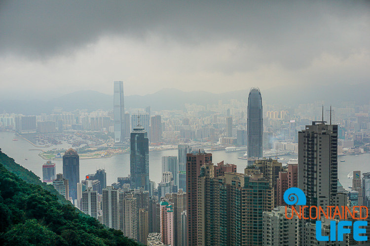 Victoria Peak, skyscrapers, Hong Kong, Uncontained Life