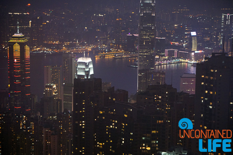 Victoria Peak, Night, Hong Kong, Uncontained Life
