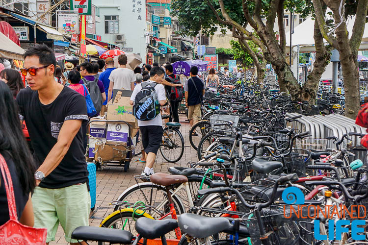 Bicycles, Day trip to Cheung Chau, Hong Kong, Uncontained Life