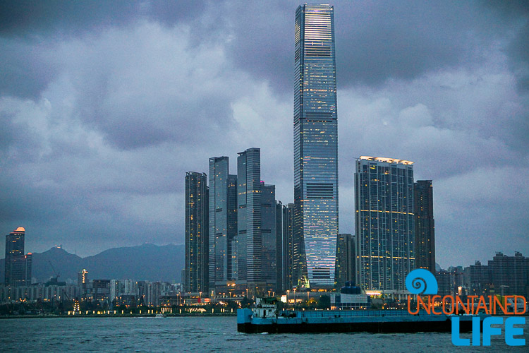 Ferry, Skyscapers, Hong Kong, Uncontained Life