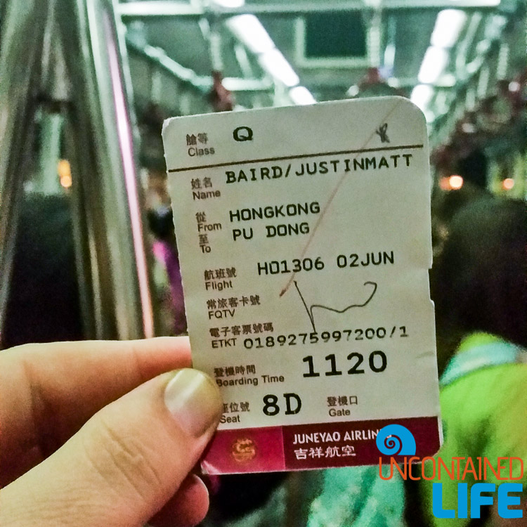 Ticket, things to avoid when visiting Hong Kong, Uncontained Life