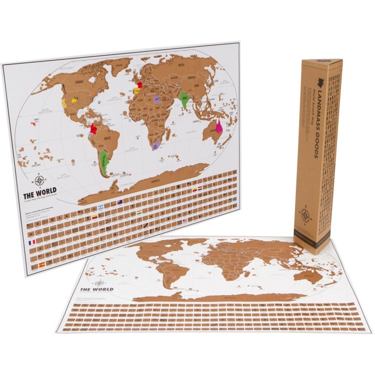 12 Best Gifts for Travelers, Scratch Off World Map, Uncontained Life