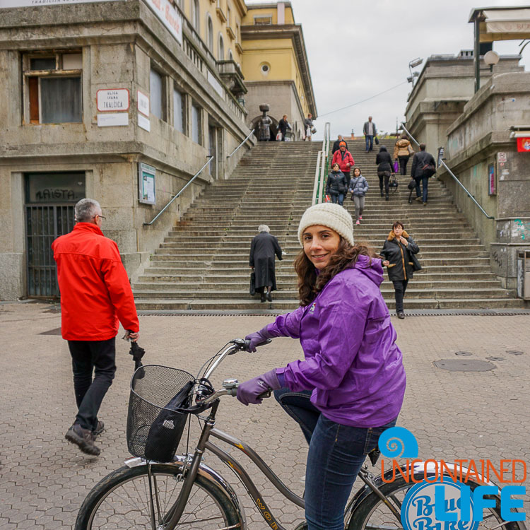 Blue Bike, exploring central Zagreb, Croatia, Uncontained Life