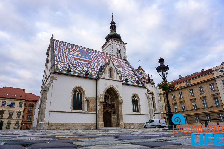 St. Mark's Church, exploring central Zagreb, Croatia, Uncontained Life