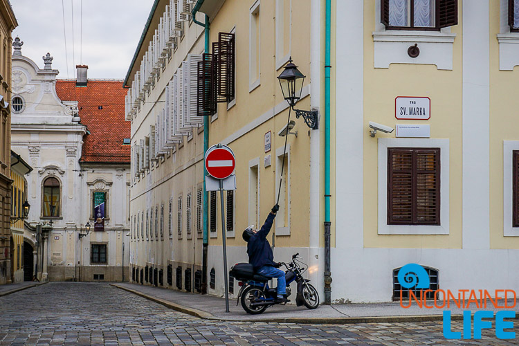 Lamp Lighter, exploring central Zagreb, Croatia, Uncontained Life