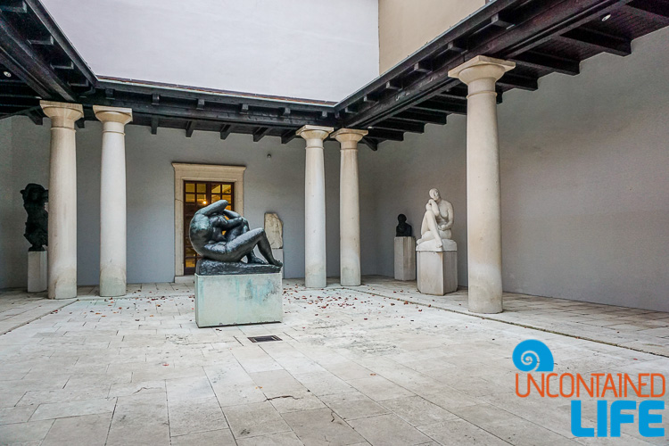 Sculpture, exploring central Zagreb, Croatia, Uncontained Life