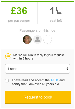 Blablacar for Ridesharing, Uncontained Life