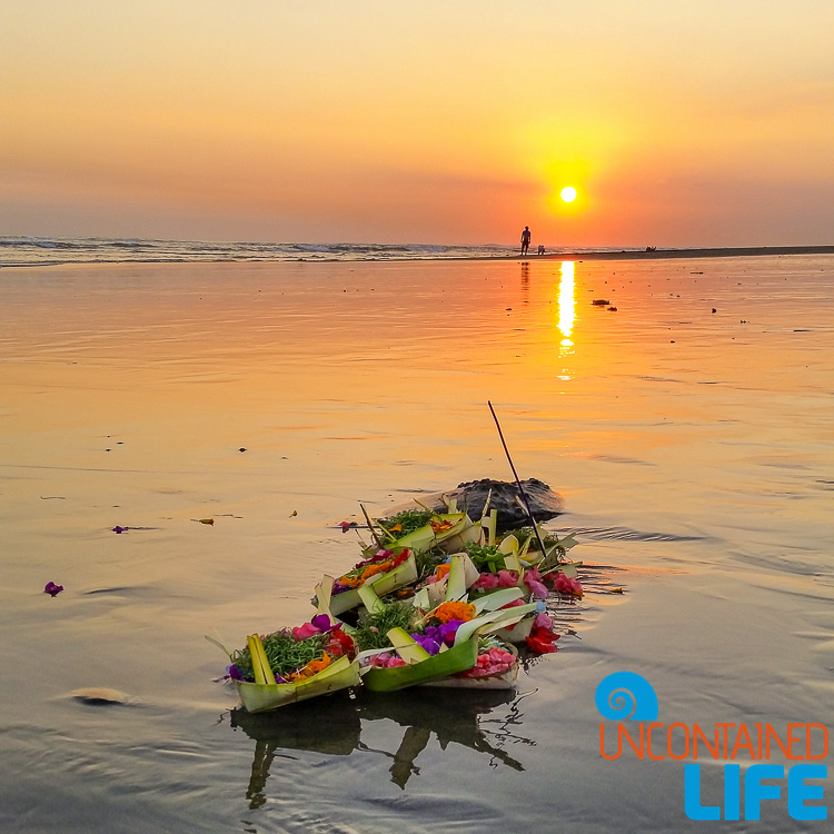 Hindu Offering, Beach, Sunset, Explore Canggu, Bali