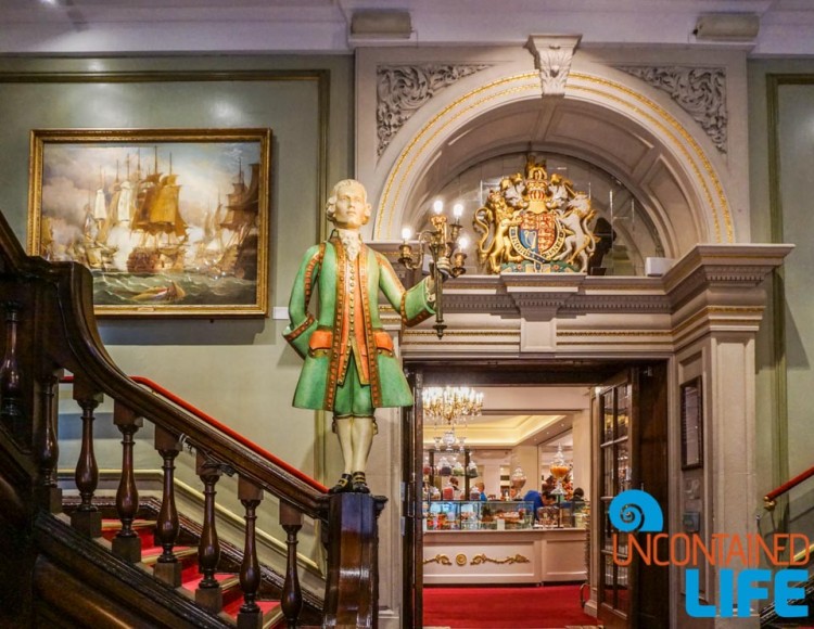 Fortnum and Mason, London sights for book lovers, Uncontained Life