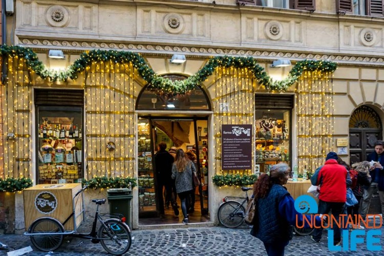Forno Roscioli Pietro, bakery, Italy, bike tour of Rome, Uncontained Life