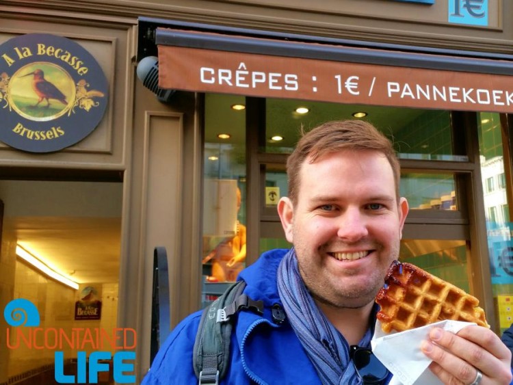 Belgium Waffle, Save money on food while traveling, Uncontained Life