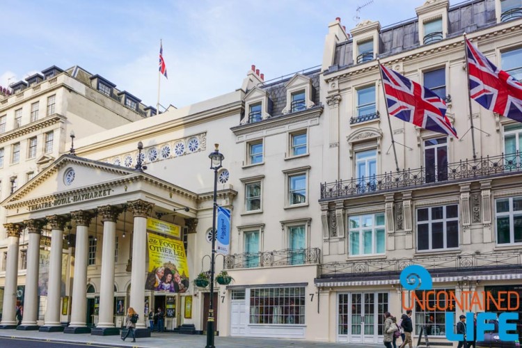 Theatre Royal Haymarket, Buildings in London, England, Uncontained Life