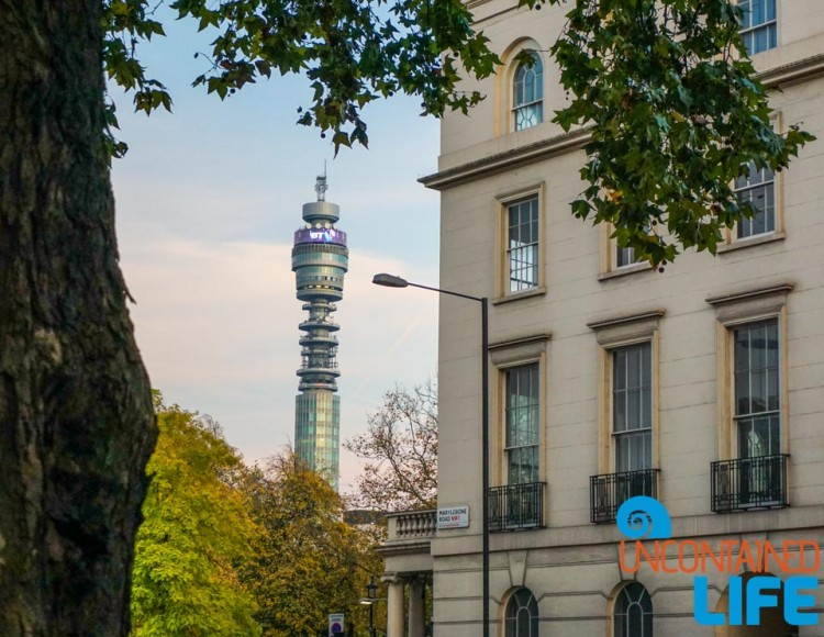 BT Tower, Buildings in London, England, Uncontained Life