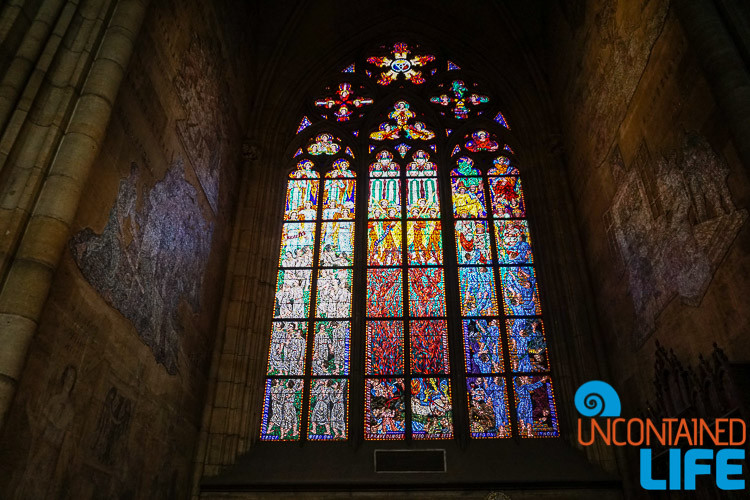 Stained glass window. Beautiful photos of Prague, Czech Republic, Uncontained Life