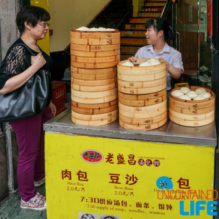 Steamed Pork Bun Stand, 24 Hours in Shanghai, China, Uncontained Life