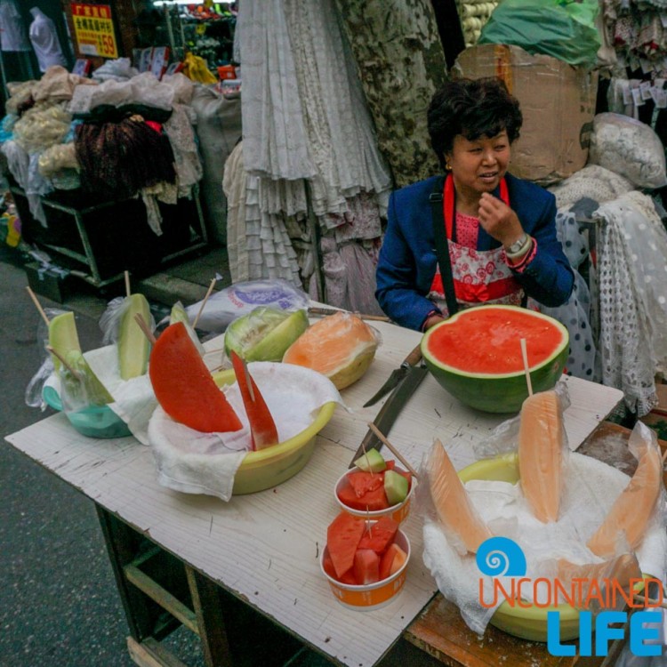 Fruit Vendor, 24 Hours in Shanghai, China, Uncontained Life