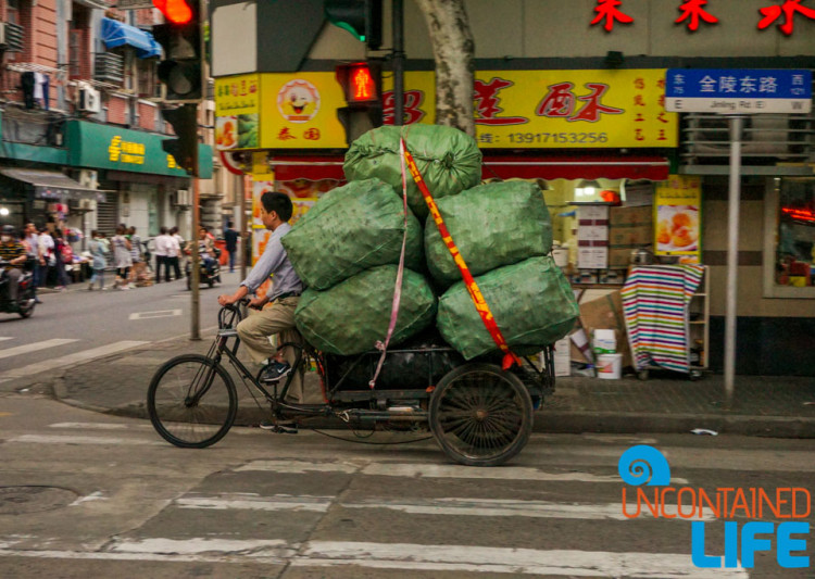 Delivery Bike, 24 Hours in Shanghai, China, Uncontained Life