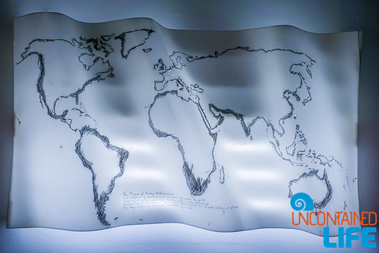 World Map, Best Museum in Zagreb, Croatia, Uncontained Life