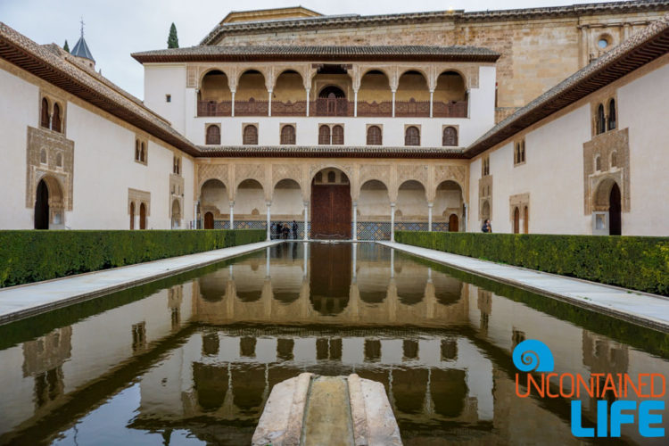 Court of Myrtles, Nasrid Palaces, Visit the Alhambra, Granada, Spain, Uncontained Life
