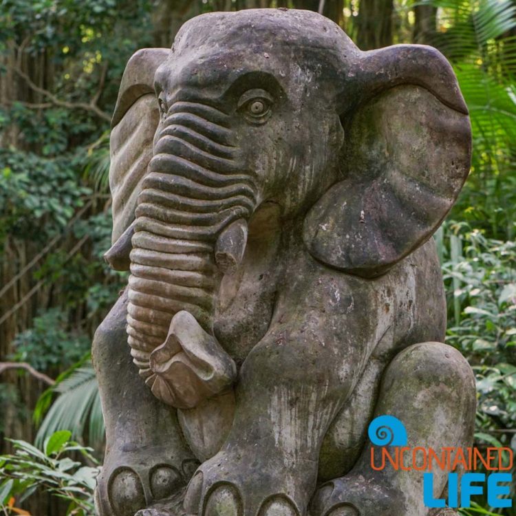 Elephant Sculpture, Sacred Monkey Forest Sanctuary, Ubud, Bali, Indonesia, Uncontained Life