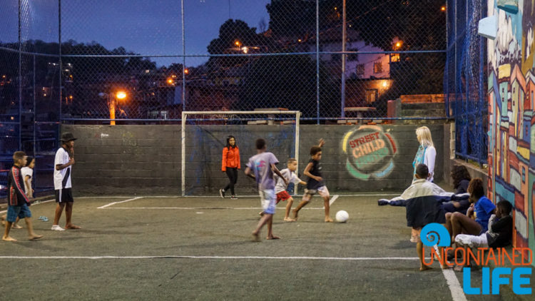 Soccer, visiting favelas in Rio de Janeiro, Brazil, Street Child United, Uncontained Life