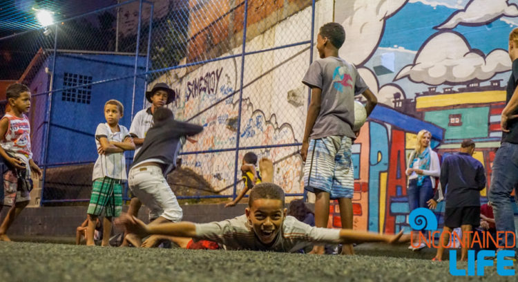 visiting favelas in Rio de Janeiro, Brazil, Street Child United, Uncontained Life