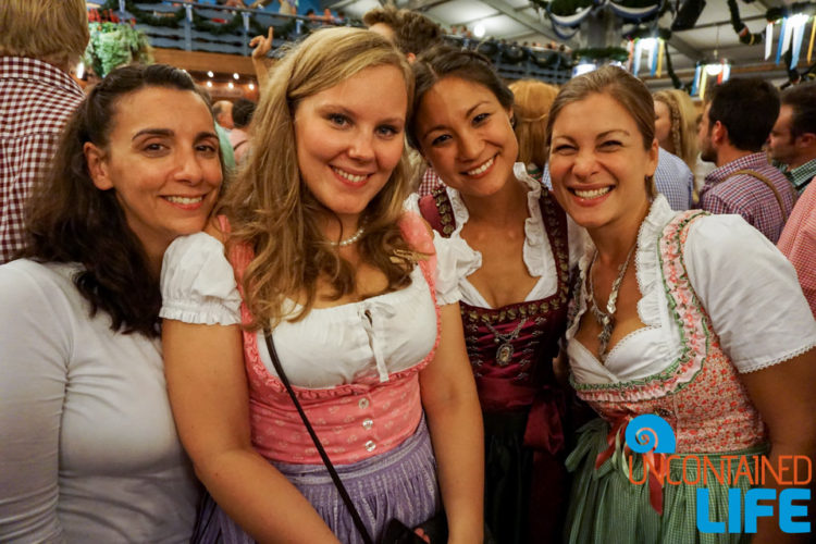 Women, Sash, Celebrate Oktoberfest, Munich, Germany, Uncontained Life