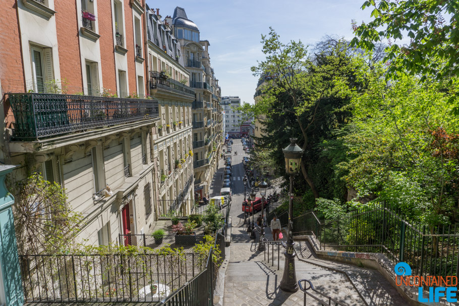 Stairs, Amélie’s Montmartre, Paris, France, Uncontained Life