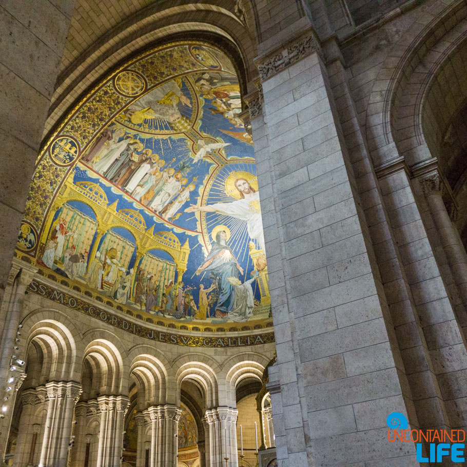 Ceiling, Sacre Cour, Amélie’s Montmartre, Paris, France, Uncontained Life