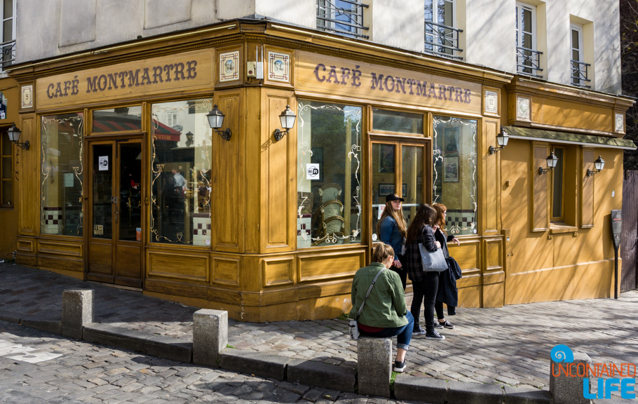 Cafe, Amélie’s Montmartre, Paris, France, Uncontained Life