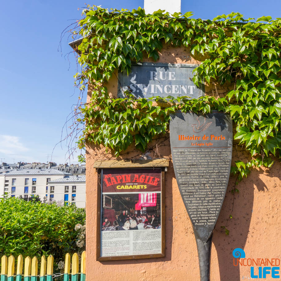 Rue St. Vincent, Amélie’s Montmartre, Paris, France, Uncontained Life