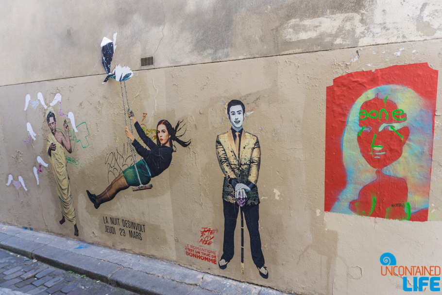 Street Art, Amélie’s Montmartre, Paris, France, Uncontained Life