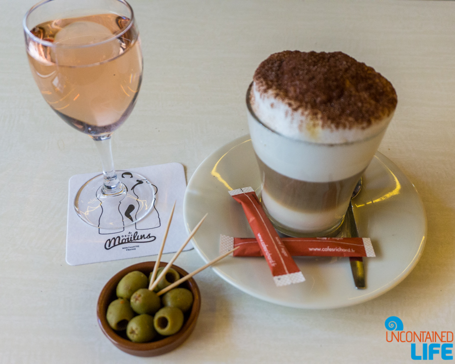Coffee, Wine, Amélie’s Montmartre, Paris, France, Uncontained Life