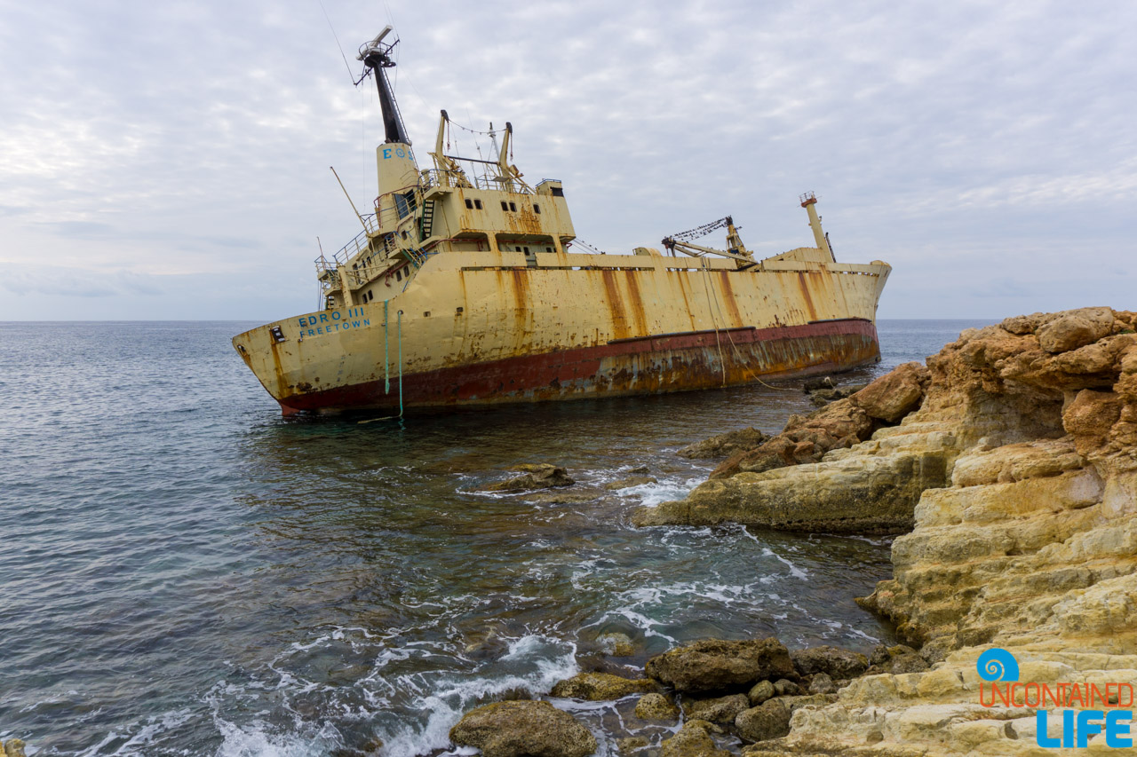 Shipwreck, Cyprus, Year of Travel, Uncontained Life