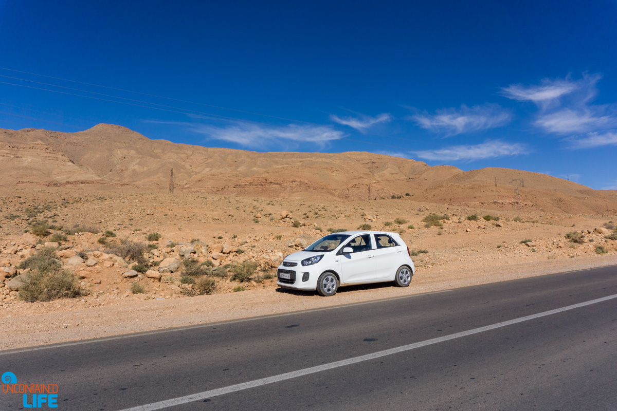 Renting a car in Morocco, Uncontained Life